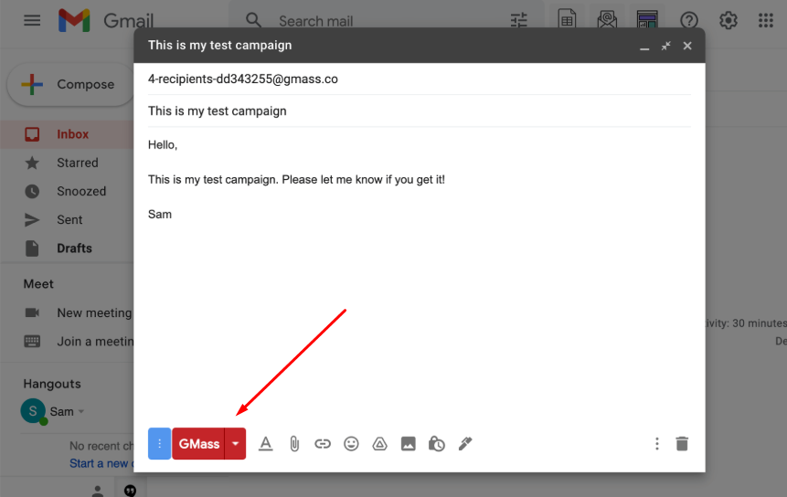 gmass example